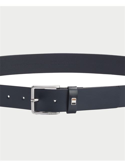 Ceinture Boss en cuir avec détails en métal BOSS | 50486839410