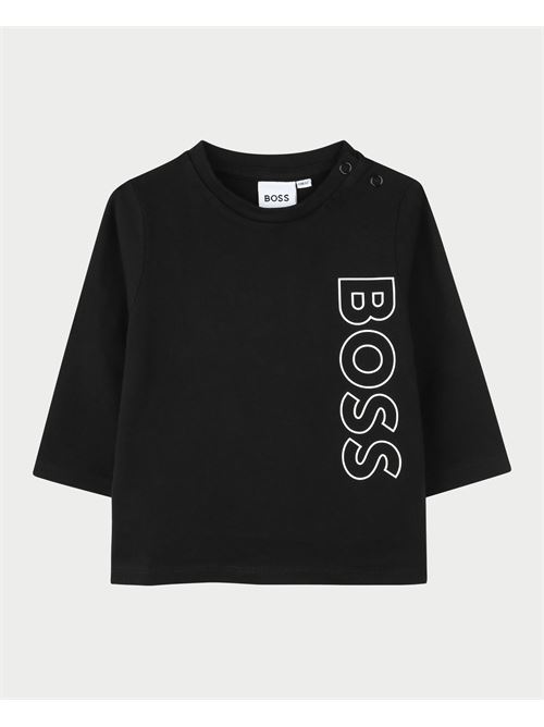 Maglia a manica lunga Boss in cotone per bambini BOSS | J5129309B