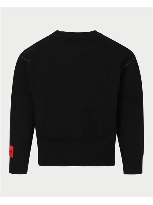 Maglione bambino Hugo girocollo con logo frontale HUGO | G0016809B