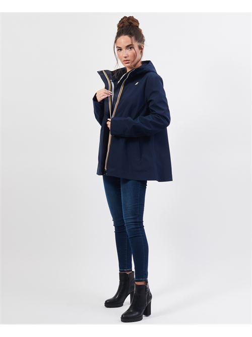 Giacca corta K-way Madalina con cappuccio e logo K-WAY | K21488W-MADALINAA2B