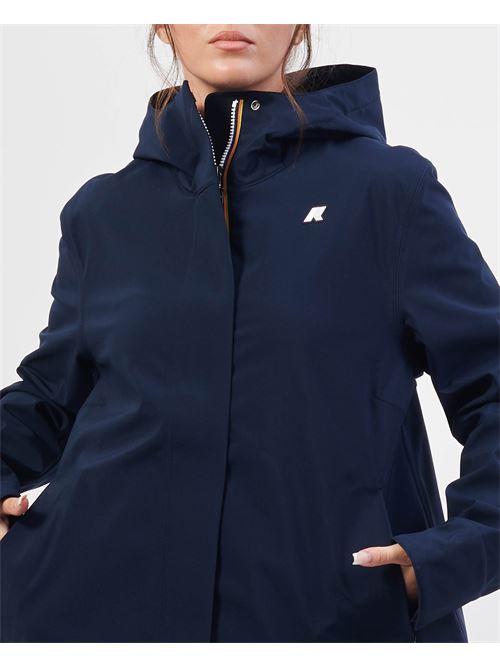 Giacca corta K-way Madalina con cappuccio e logo K-WAY | K21488W-MADALINAA2B