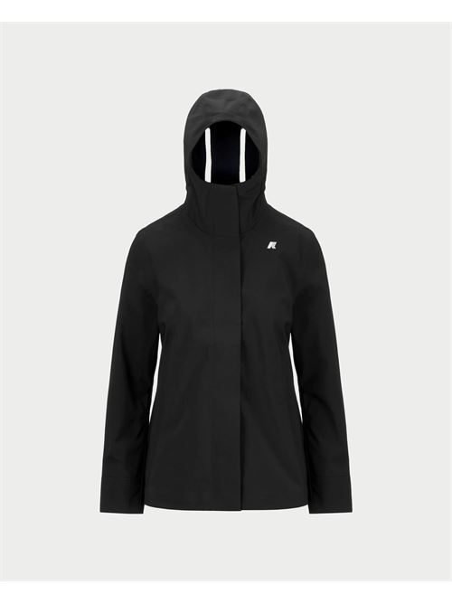 Giacca corta K-way Madalina con cappuccio e logo K-WAY | K21488W-MADALINAA3C