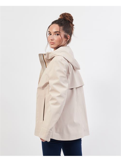 Giacca corta K-way Madalina con cappuccio e logo K-WAY | K21488W-MADALINAAU0