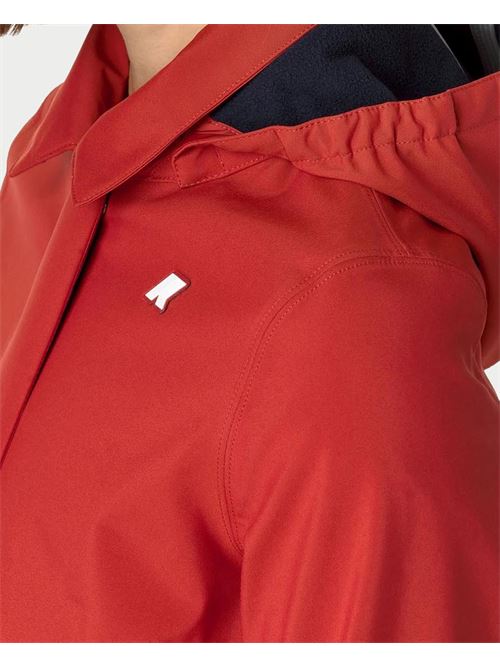 Giacca lunga Mathy di K-way con cappuccio e logo K-WAY | K2148BW-MATHYAS8