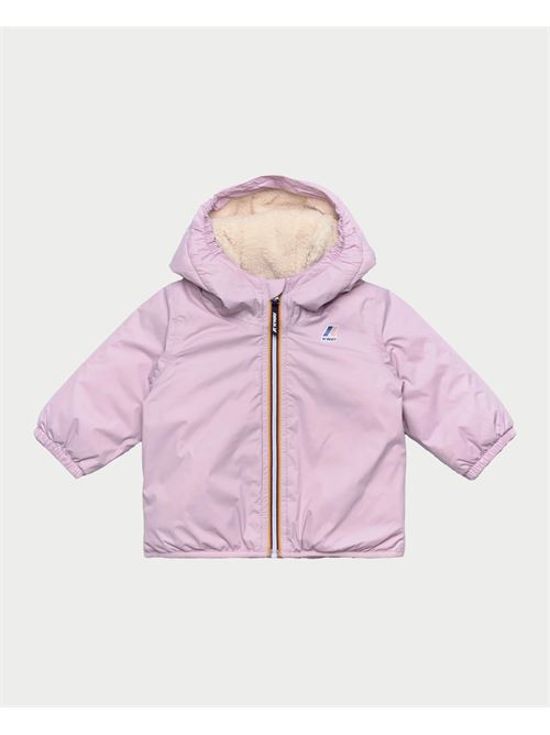 Giacca bambino K-way Levrai con cappuccio e logo K-WAY | K61157W-LEVRAI3.0D0Y