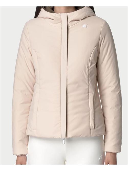 Giacca corta donna Lily Warm K-way reversibile K-WAY | K6128TW-LILYAUE