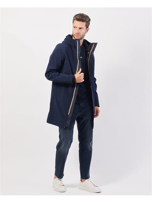 Giacca lunga K-way Thomas Bonded con cappuccio K-WAY | K7126WW-THOMASA2B