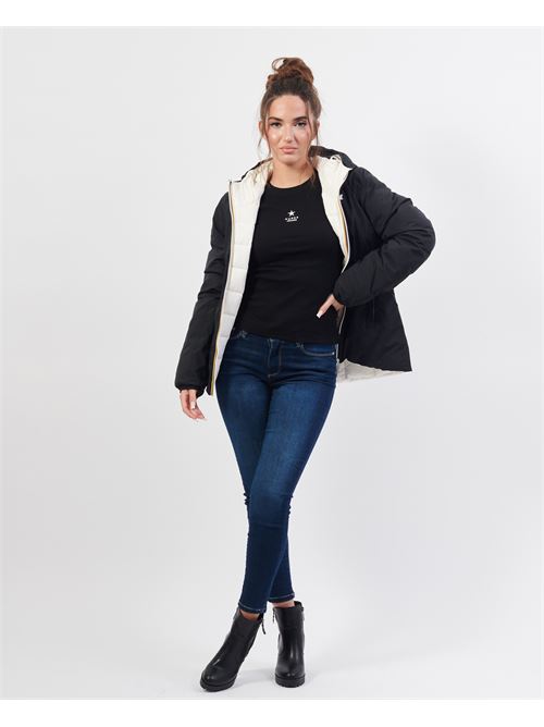 Giacca corta reversibile Lily di K-way con cappuccio K-WAY | K8127XW-LILYALR