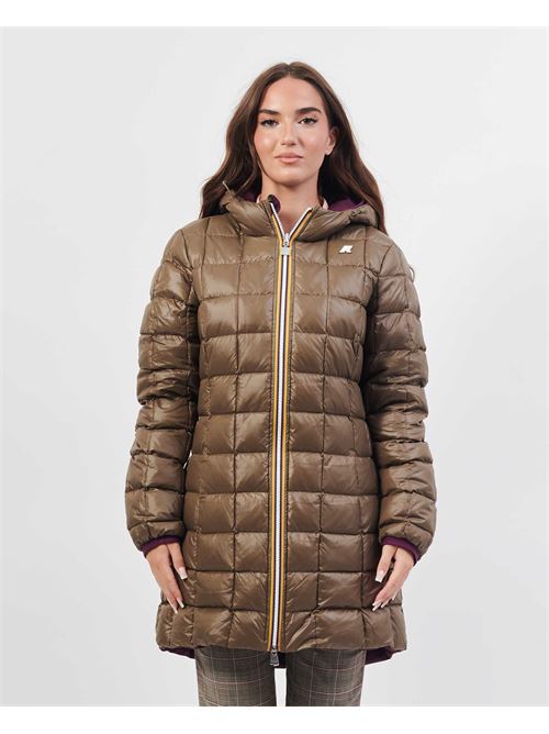 Giacca tre quarti Denise Thermo di K-way reversibile K-WAY | K8134CW-DENISEASL