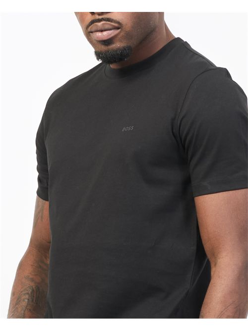T-shirt uomo Boss in cotone con logo sul petto BOSS | 50468347001