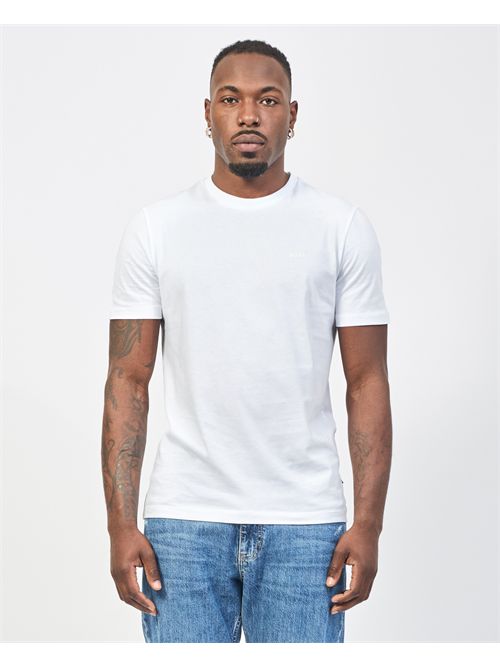T-shirt uomo Boss in cotone con logo sul petto BOSS | 50468347100