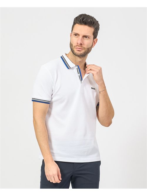 Polo homme Paddy de Boss avec bords contrastés BOSS | 50469055106