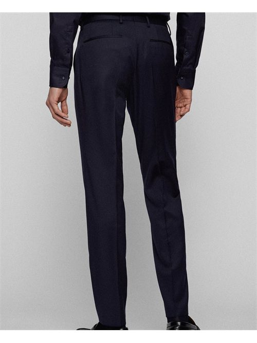 Pantaloni uomo Boss extra slim fit in serge BOSS | 50469184401
