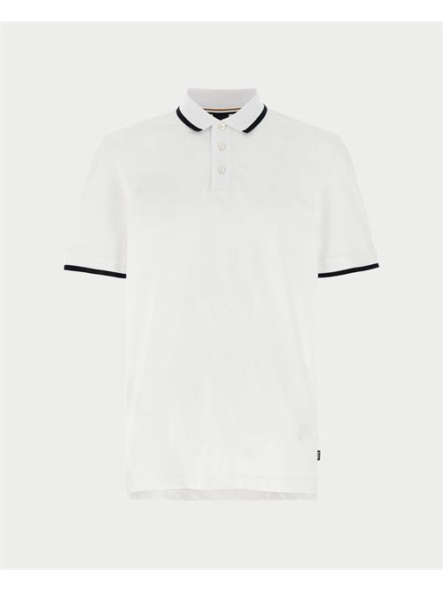 Polo uomo Boss con profili a contrasto BOSS | 50494697101