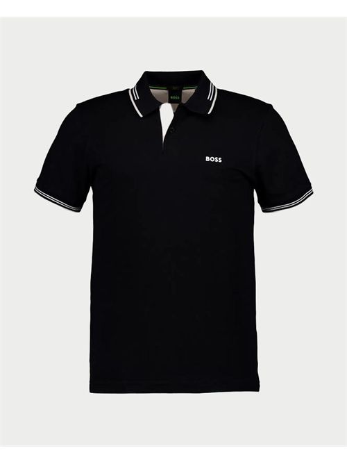 Polo uomo Boss slim fit con righe a contrasto BOSS | 50506193007