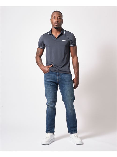 Polo en jersey de coton Boss avec logo BOSS | 50506203406
