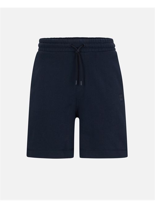 Bermuda nero Boss regular fit in terry di cotone BOSS | 50511726001