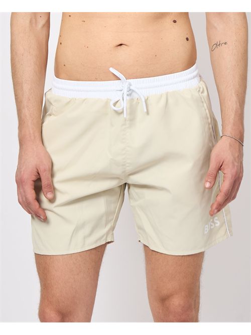 Boxer da mare Boss con dettagli a contrasto BOSS | 50514429131