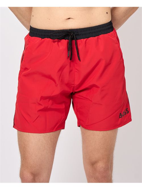 Boxer da mare Boss con dettagli a contrasto BOSS | 50514429610