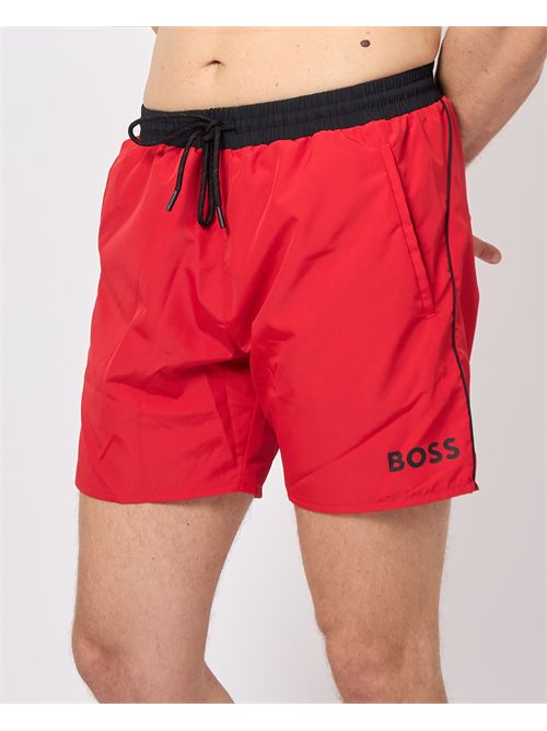 Boxer da mare Boss con dettagli a contrasto BOSS | 50514429610