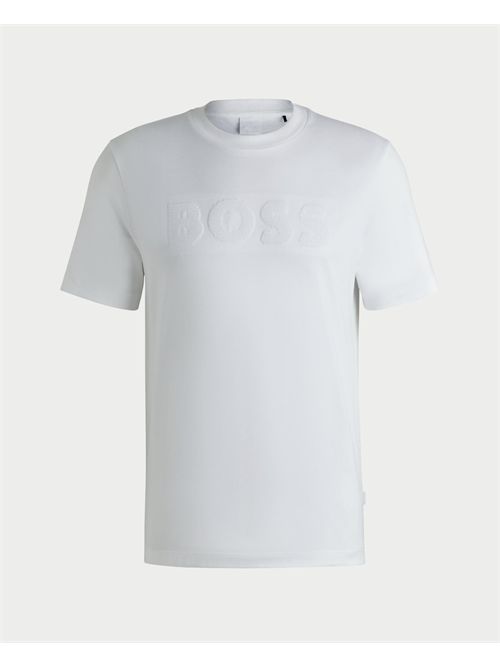 T-shirt girocollo Boss con logo sul davanti BOSS | 50536796100