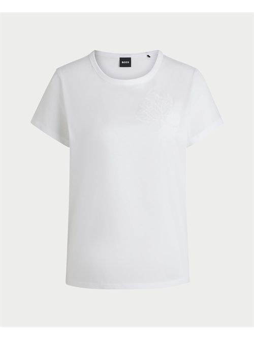 T-shirt donna Boss in cotone mercerizzato BOSS | 50537598100