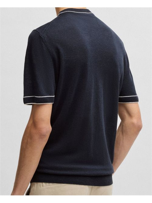 Felpa uomo Boss in misto lino BOSS | 50537639404