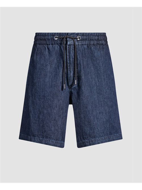 Bermuda uomo Boss denim lavaggio blu scuro BOSS | 50537789405