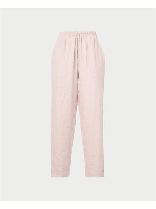 Boss women's regular fit ramie trousers BOSS | 50537916690
