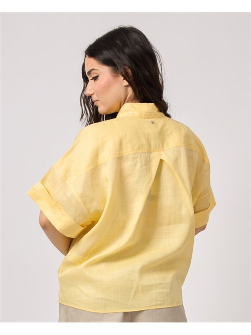 Camicia donna Boss oversize in ramié BOSS | 50537918736