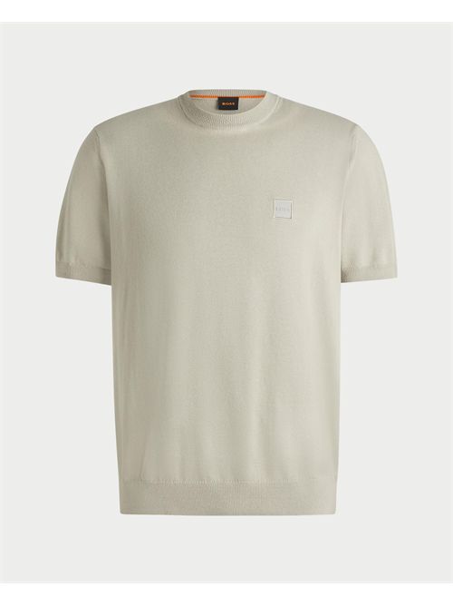 T-shirt uomo Boss in cotone con logo BOSS | 50538267271