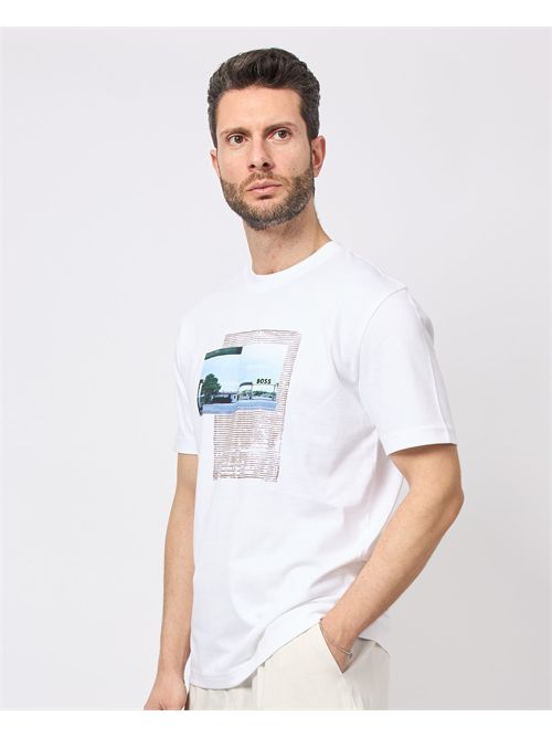 Boss Men's T-Shirt with Triangle Print BOSS | 50539180100