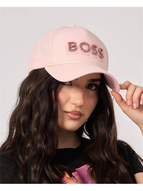 Chapeau femme Boss avec logo et applications BOSS | 50540963690