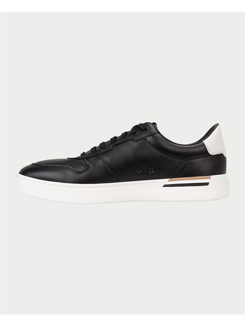 Sneakers in pelle Boss con righe del marchio BOSS | 50542538001