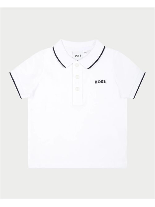 Polo Boss per bambini con logo sul petto BOSS | J05P1310P