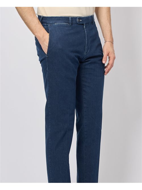 Pantaloni blu Bugatti con tirapancia BUGATTI | 1423D-76665C350
