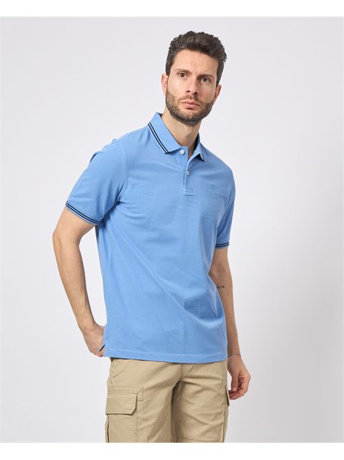 Bugatti men's polo shirt with contrasting stripes BUGATTI | 8150-75001C340