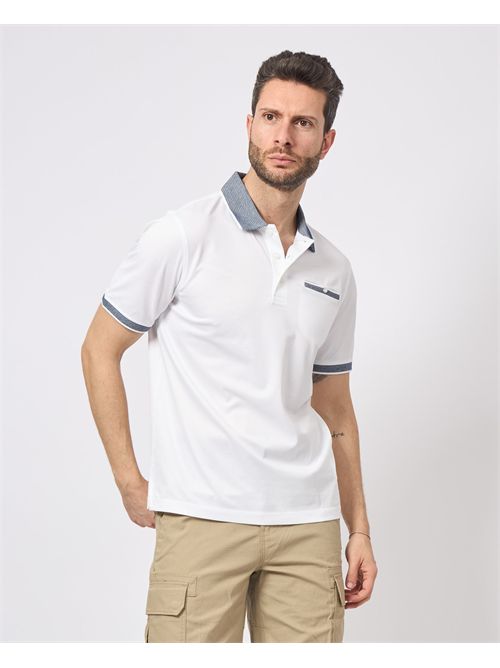 Polo uomo Bugatti con dettagli a contrasto BUGATTI | 8151-75091C010