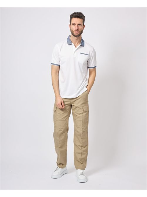 Polo uomo Bugatti con dettagli a contrasto BUGATTI | 8151-75091C010