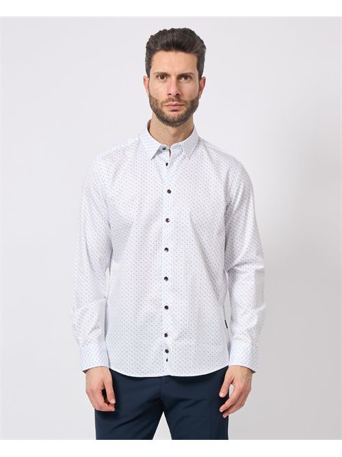 Bugatti Micro-Pattern Long Sleeve Shirt BUGATTI | 9750-78511C010