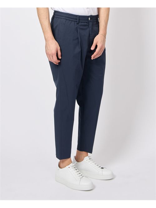 By And men's trousers with pleats and elastic BY-AND | RELAX/CDL5
