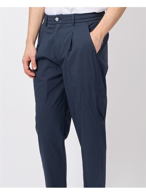 By And men's trousers with pleats and elastic BY-AND | RELAX/CDL5