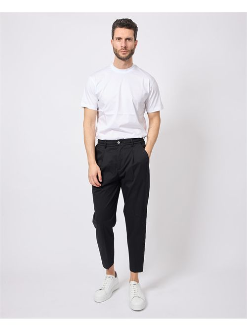 By And men's trousers with pleats and elastic BY-AND | RELAX/CDL6