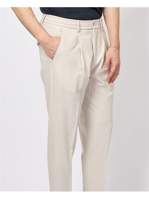 By And men's trousers with pleats and elastic BY-AND | RELAX/IBZ2