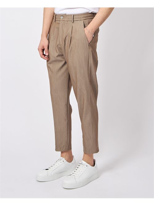 By And men's trousers with pleats and elastic BY-AND | RELAX/IBZ3
