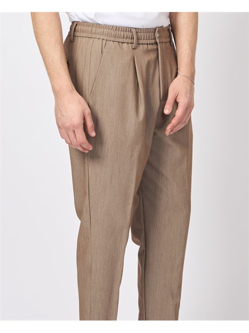 By And men's trousers with pleats and elastic BY-AND | RELAX/IBZ3