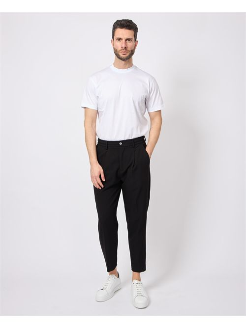 By And men's trousers with pleats and elastic BY-AND | RELAX/IBZ9
