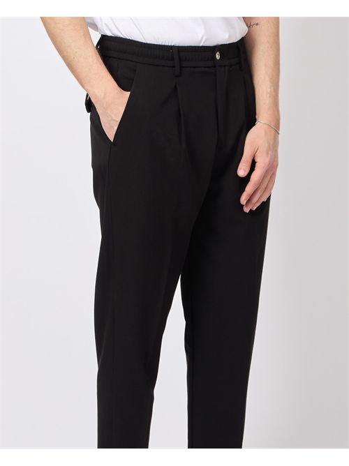 By And men's trousers with pleats and elastic BY-AND | RELAX/IBZ9