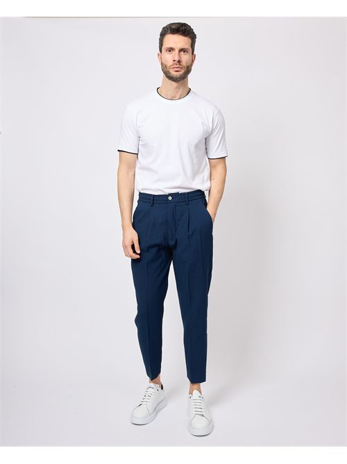 By And men's trousers with pleats and elastic BY-AND | RELAX/MAIL7