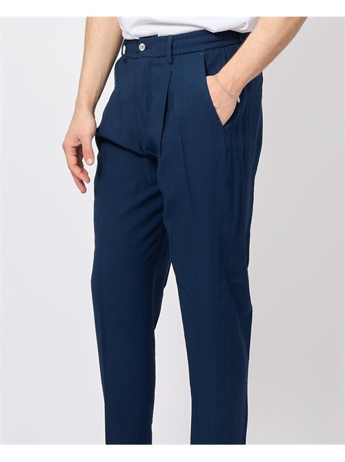 By And men's trousers with pleats and elastic BY-AND | RELAX/MAIL7